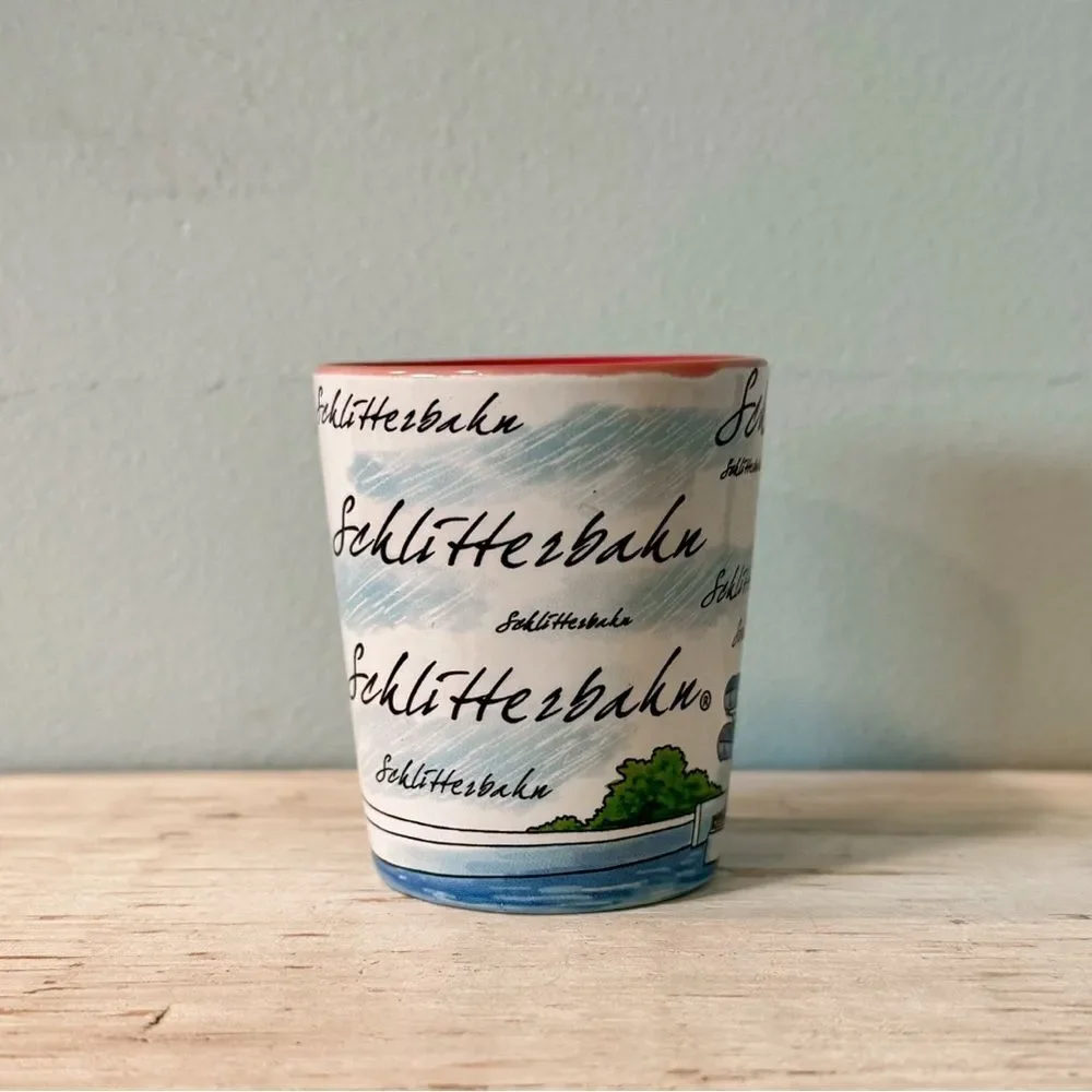 Schlitterbahn Shot Glass | Souvenir Collectible Barware Amusement Park